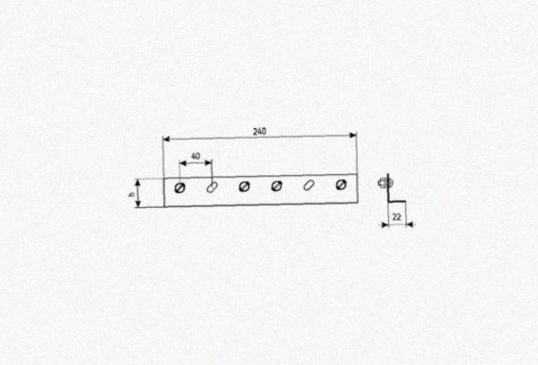 Соединитель лотковый замковый СЛЗх50х1,5 У3, окрашенный, S1,5