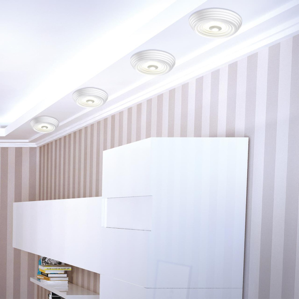 Св-к накл.св/д IP20 LED 4000K 25W 85-265V TRIN белый NOVOTECH