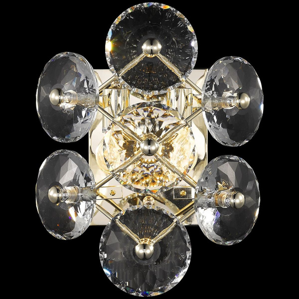 Бра Белое золото/Прозрачный E14 2*40Вт WE110.02.301 WERTMARK