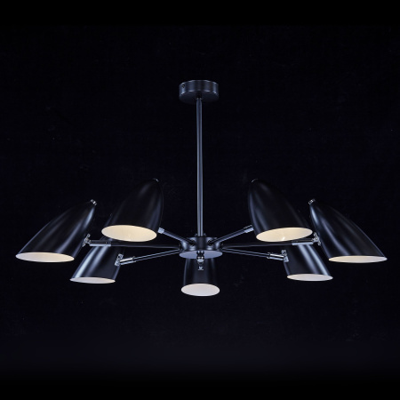 Люстра 7*E14 40Вт Черный IP20 Aida FR5852-CL-07-B Freya