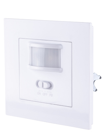 Датчик движения встраив. в стену ДДВ-04 (2х пров., все типы ламп) 500Вт, 10-420с, 9м, 5+Лк, 160гр, I