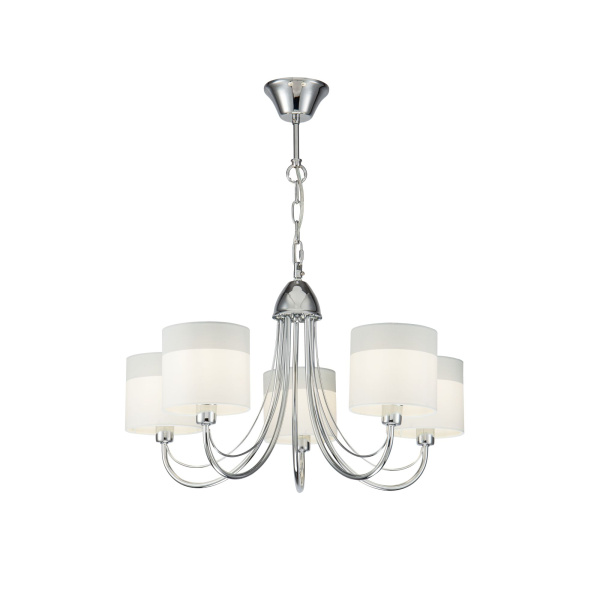 Люстра 5*E14 40Вт Хром IP20 Taisia FR5683PL-05CH Freya