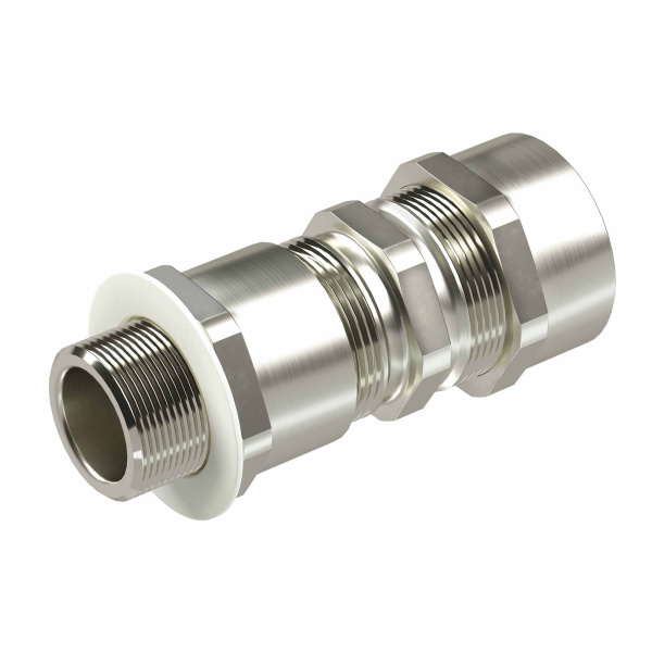 Взрывозащищенный кабельный ввод серии КА для бронированного кабеляМ25х1,5 d:11,8-18мм D:15-25мм. Никелированная латунь IP66/IP68 DKC