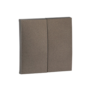 Валенсия Лицевая панель выключателя 2-кл, 10А графит EKF