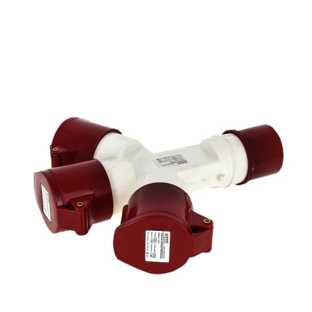 Розетка трехлучевая 1013-4h 2Р+РЕ 16А 110В IP44 PROxima EKF