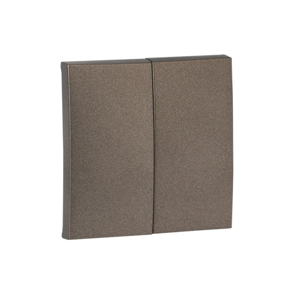 Валенсия Лицевая панель выключателя 2-кл, 10А графит EKF