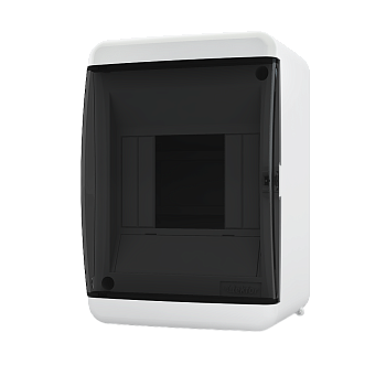 Бокс КМПн пластиковый навесной 4 модуля прозр. черная крышка IP41 UNK 40-04-2 Tekfor