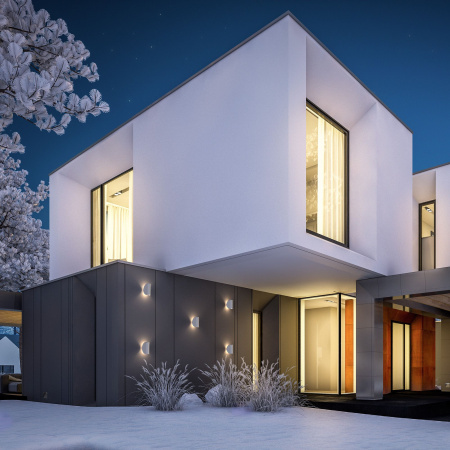 Уличный настенный светодиодный светильник 10Вт 4000К белый IP54 Taco (a052619) Elektrostandard