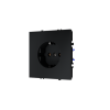 Розетка встраиваемая Voltum S70 с заземлением 16А, (графит)