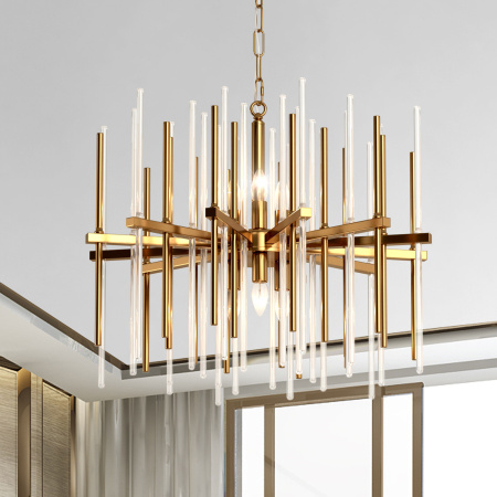 Умный подвесной светильник 6*E14 60Вт латунь IP20 Allure (356/6 латунь) Bogate's