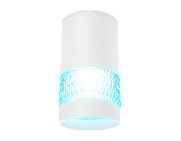 Накладной точечный светильник TN371 SWH/BL белый песок/голубой GU5.3 D65*117 Ambrella Light