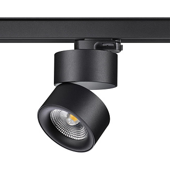 Трехфазный трековый св/д св-к IP20 LED 25W 4000K 2200Лм 100-265V черный GRODA NOVOTECH
