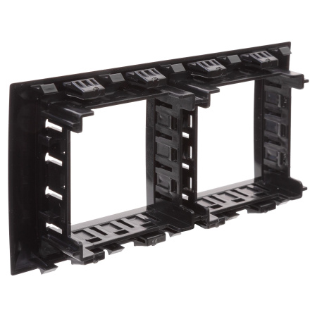 Рамка-суппорт "Avanti" для "In-liner Front", черный, 4 модуля DKC