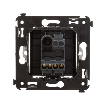 Кнопка одноклавишная в стену, "Avanti", "Черный квадрат" DKC