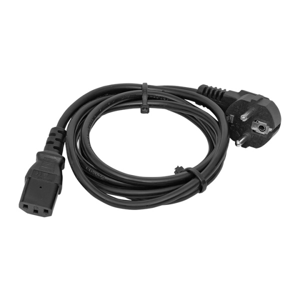 Кабель питания TERACOM для PDU IEC 60320 C13 - CEE 7/7 (Schuko) сечение 3x1,5мм2 250В 10A длина 3,0 метра EKF