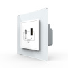 Розетка USB type C+A с блоком питания 36W Livolo 1 пост Белая VL-C7VUA18W.UC18W-2WP Розетка USB type C+A с блоком питания 36W Livolo 1 пост Белая VL-C7VUA18W.UC18W-2WP