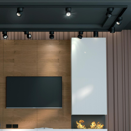 Трехфазный трековый св/д св-к IP20 LED 25W 4000K 2200Лм 100-265V черный GRODA NOVOTECH