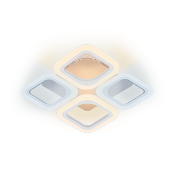Люстра св/д диммируемая MONZA 52W(4160 Лм) 2700К+6400К/4200К/6400К+2700К белый Ritter 