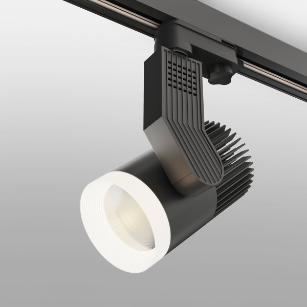 Трековый светодиодный светильник для трехфазного шинопровода 30Вт 4200К черный IP20 Accord (a044429) Elektrostandard