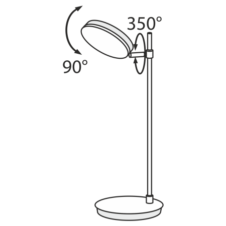 Настольная лампа 8Вт 3000K Черный IP20 Fad MOD070TL-L8B3K Technical