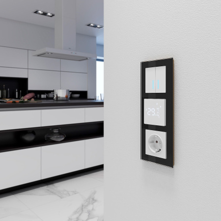 Умный сенсорный терморегулятор для теплого пола A IP20 Werkel