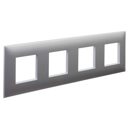 Рамка "Avanti", "Закаленная сталь", 4 поста (8 мод.) DKC