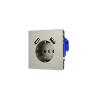 Розетка встраиваемая Voltum S70 с заземлением и защитными шторками, 16А, с USB, A+A, (шелк)