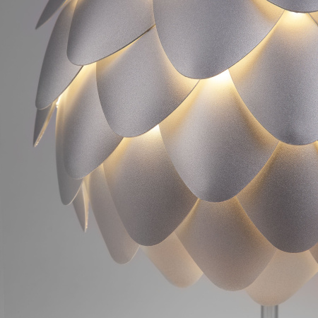 Настольная лампа с металлическим абажуром 1*E27 60Вт хром IP20 Cedro (01099/1 серебряный / хром) Bogate's