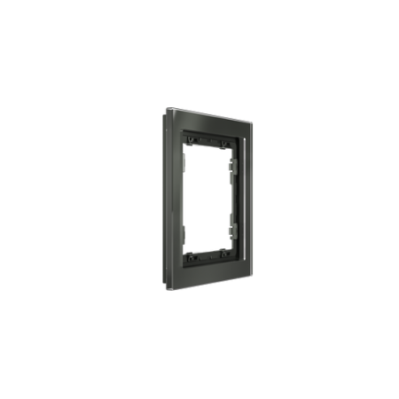 Рамка стеклянная Voltum S70 на 1 пост, (титан, стекло)