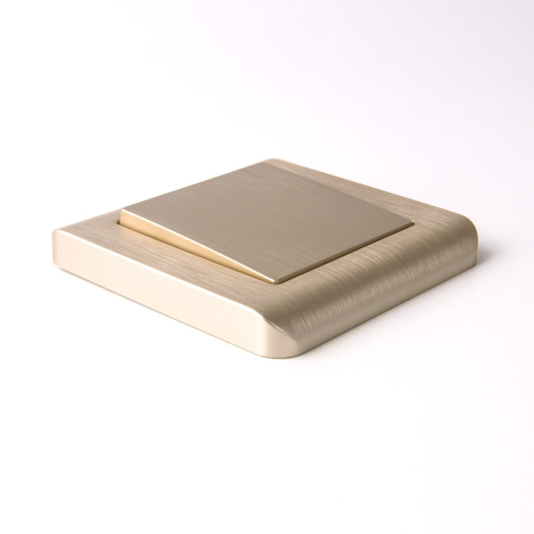 Клавиша для выключателя перекрестного (шампань рифленый) СУ IP20 Werkel