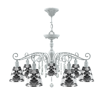 Люстра 7*E14 40Вт Серый IP20 Provence 15 E4-07-G-LMP-O-2-CRL-E4-07-TR-DN Maytoni