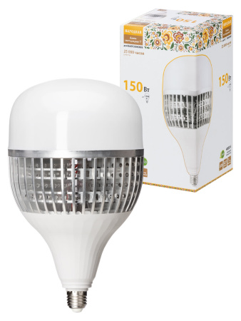 Лампа светодиодная T-150 Вт-230 В-4000 К–E27 (170x295 мм) Народная TDM