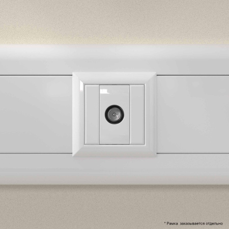 Розетка TV оконечная модульная, "Avanti", "Белое облако", 1 модуль DKC
