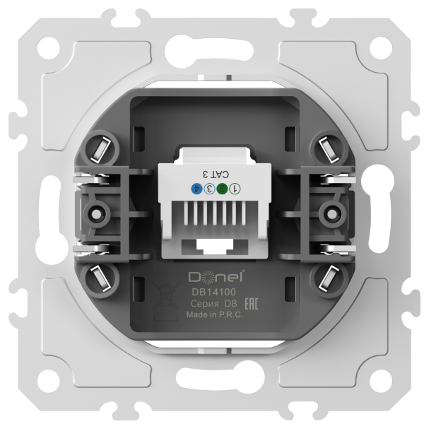 Donel механизм розетки RJ11 cat.3/ClassE-4, серия DB