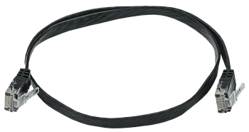 ITK Коммутационный шнур плоский (патч-корд) кат.6 UTP 0,5м чёрный