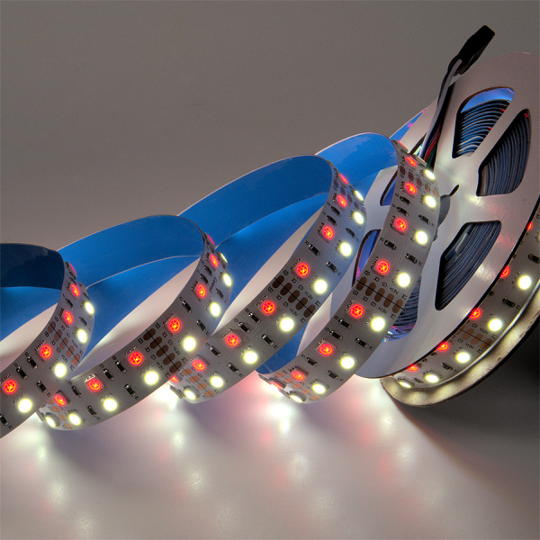 Лента светодиодная RGB с холодным белым GLS-5050-120-28.8-12-IP20-RGB+6 двухрядная General