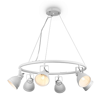 Подвесной светильник 6*E14 40Вт Белый IP20 Roslyn FR4003PL-06W Freya