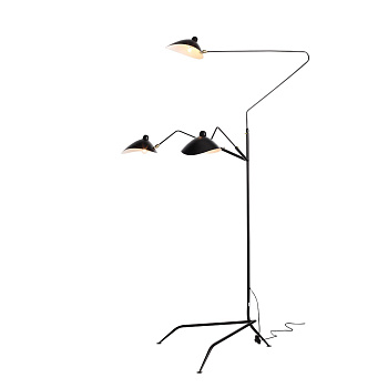 Торшер Черный/Черный, Белый E27 3*60Вт SL305.405.03 ST LUCE