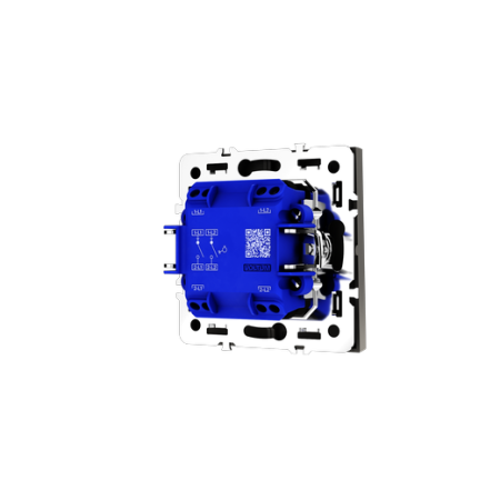 Выключатель с самовозвратом встраиваемый Voltum S70 двухклавишный 10А, (кашемир)