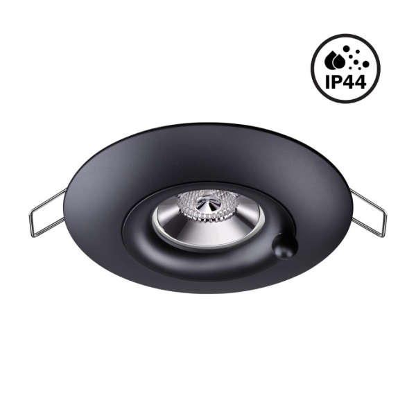 Св-к встр.влагозащ.IP44 GU10 50W 220V WATER черный NOVOTECH