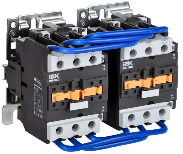 Контактор КМИ-34032 реверс 40А 230В/АС3 2НО;2НЗ IEK