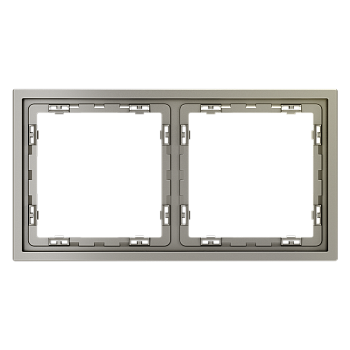 Рамка пластиковая Voltum S70 на 2 поста, (шелк)