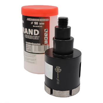 Коронка алмазная по керамограниту 50 мм Серебряная пайка GCB765 Trio-Diamond