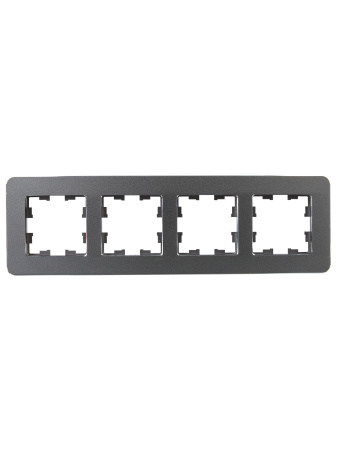 BRITE Рамка 4-мест. РУ-4-1-Бр металл титан RE IEK