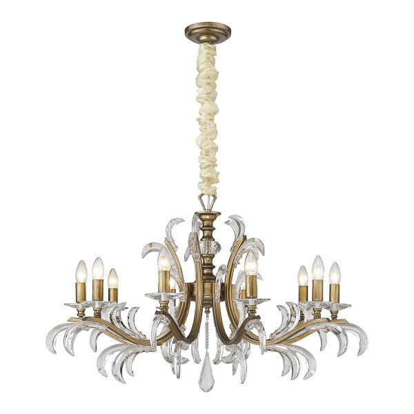 Люстра подвесная Состаренное серебро E14 10*40Вт WE308.10.203 WERTMARK