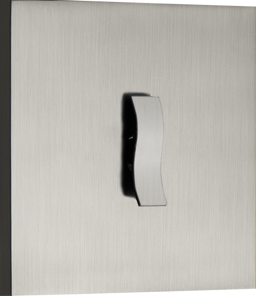 Donel N96 Переключатель на 1 тумблер, клавиша Wave, 10AX 250V, Вороненая сталь, серия DT