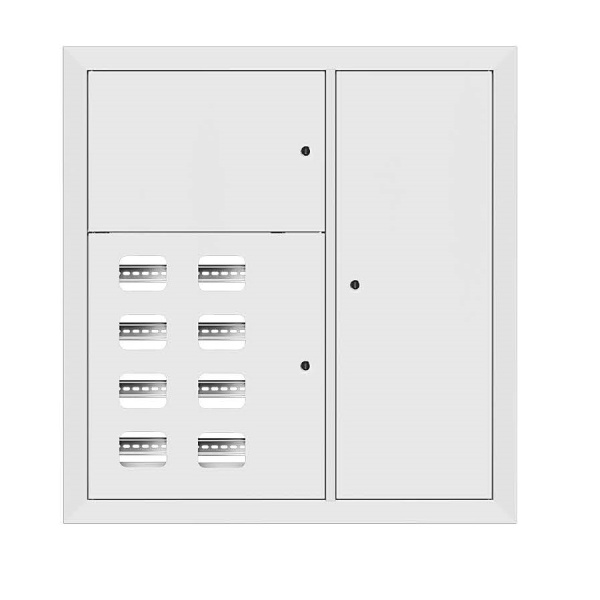 Щит этажный 8 кв, RAL9003 (1000х950х150) Basic EKF