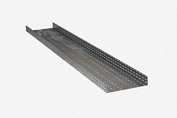 Лоток глухой ЛМГ 400х300х3000 УТ1,5, оцинкованный лист, S1,5