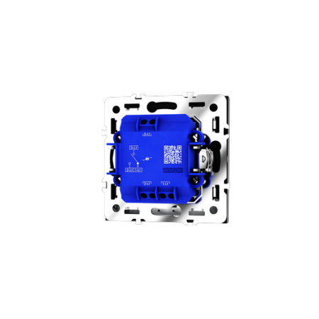 Проходной переключатель встраиваемый Voltum S70 одноклавишный с подсветкой 10А, (графит)