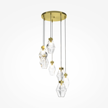 Подвесной светильник 7*G9 28Вт Золото IP20 Cocktail time MOD325PL-07G Maytoni